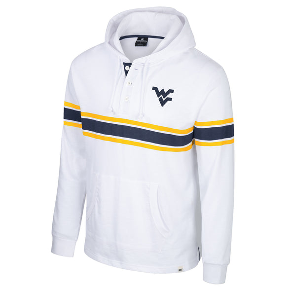 WVU Mens Byrde Henley Hoodie