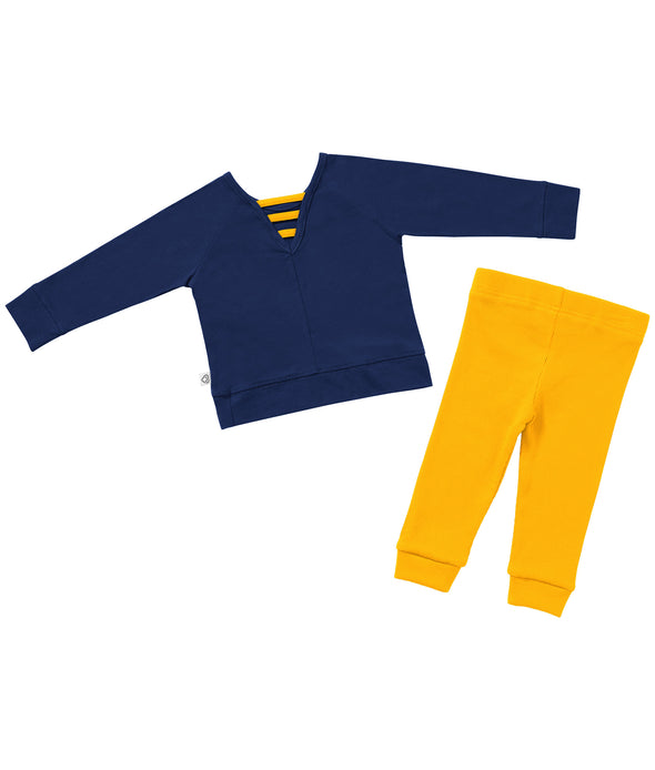 WVU Infant Girls Star Onesie Set