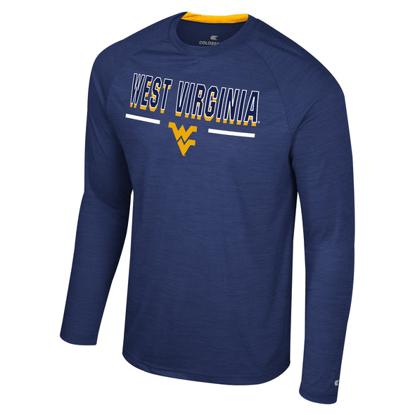 WVU Mens Langmore Long Sleeve Raglan