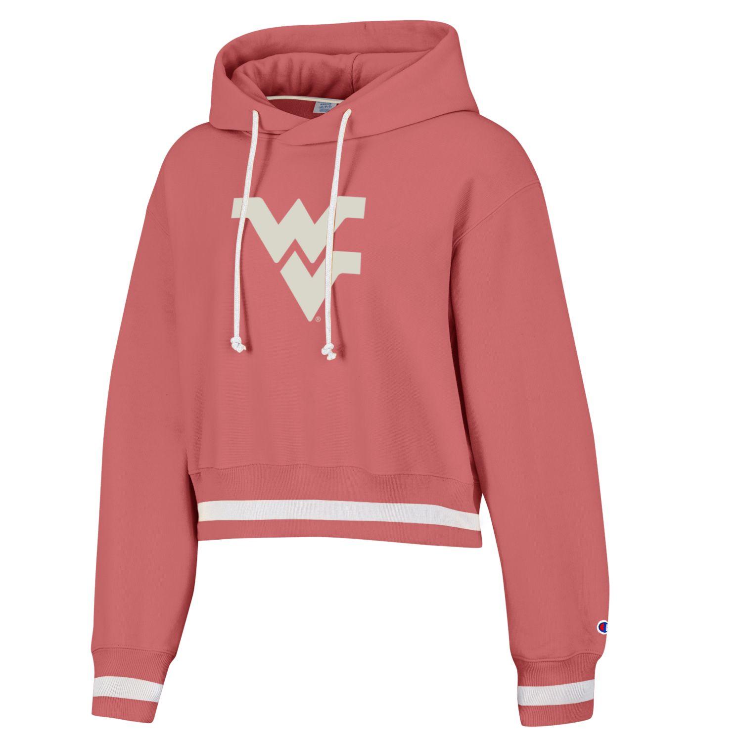 WVU Womens Champion Pink Cropped Hoodie – Mountaineer World